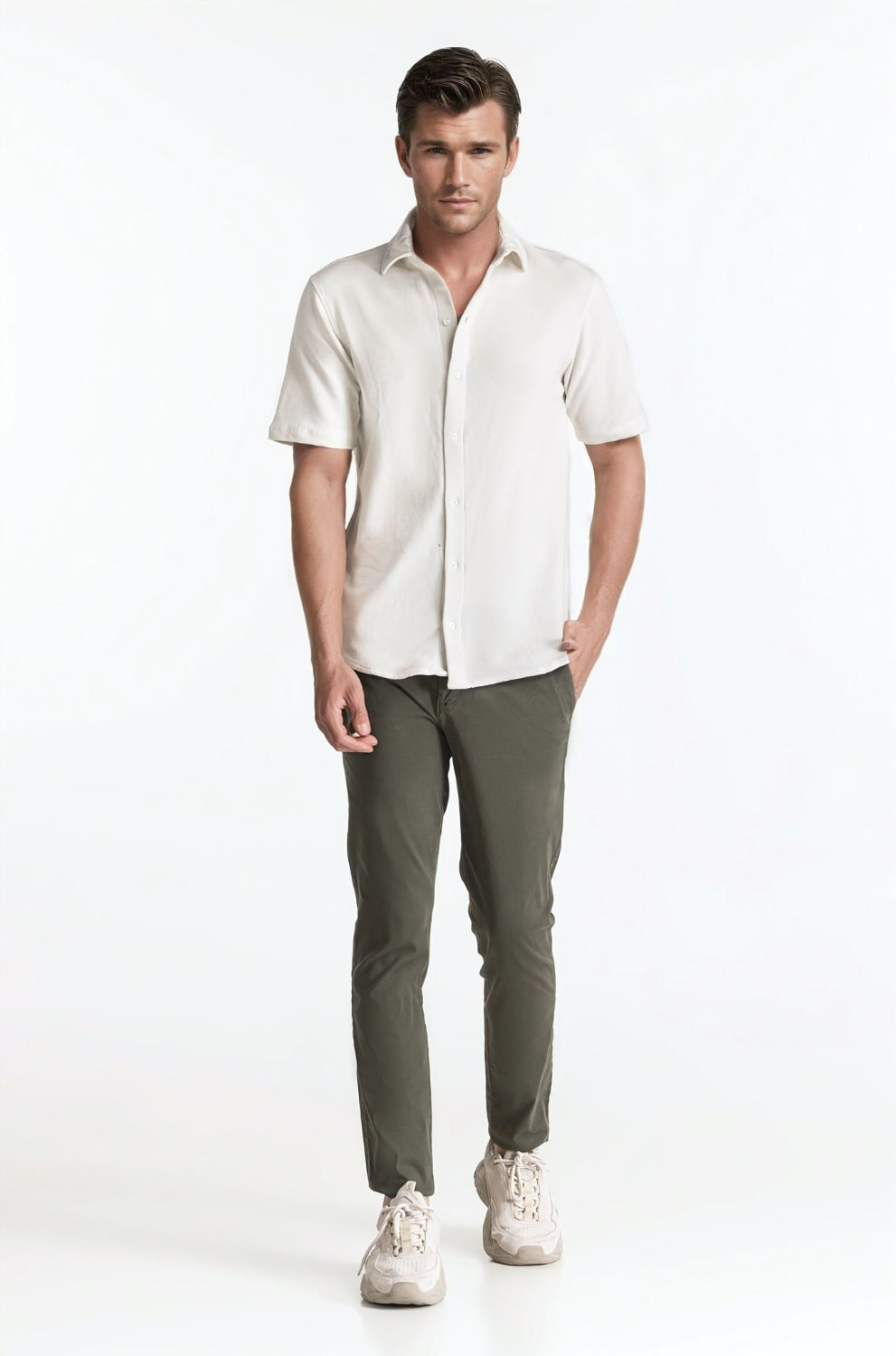 Polo Collar Shirt PS-FSHN24-159