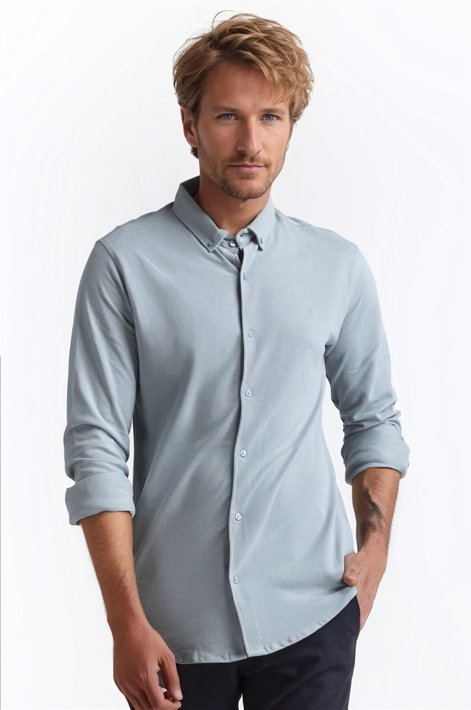 Polo Collar Shirt PS-FSHN24-248