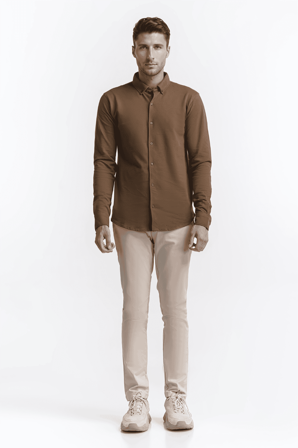 Polo Collar Shirt PS-FSHN24-249