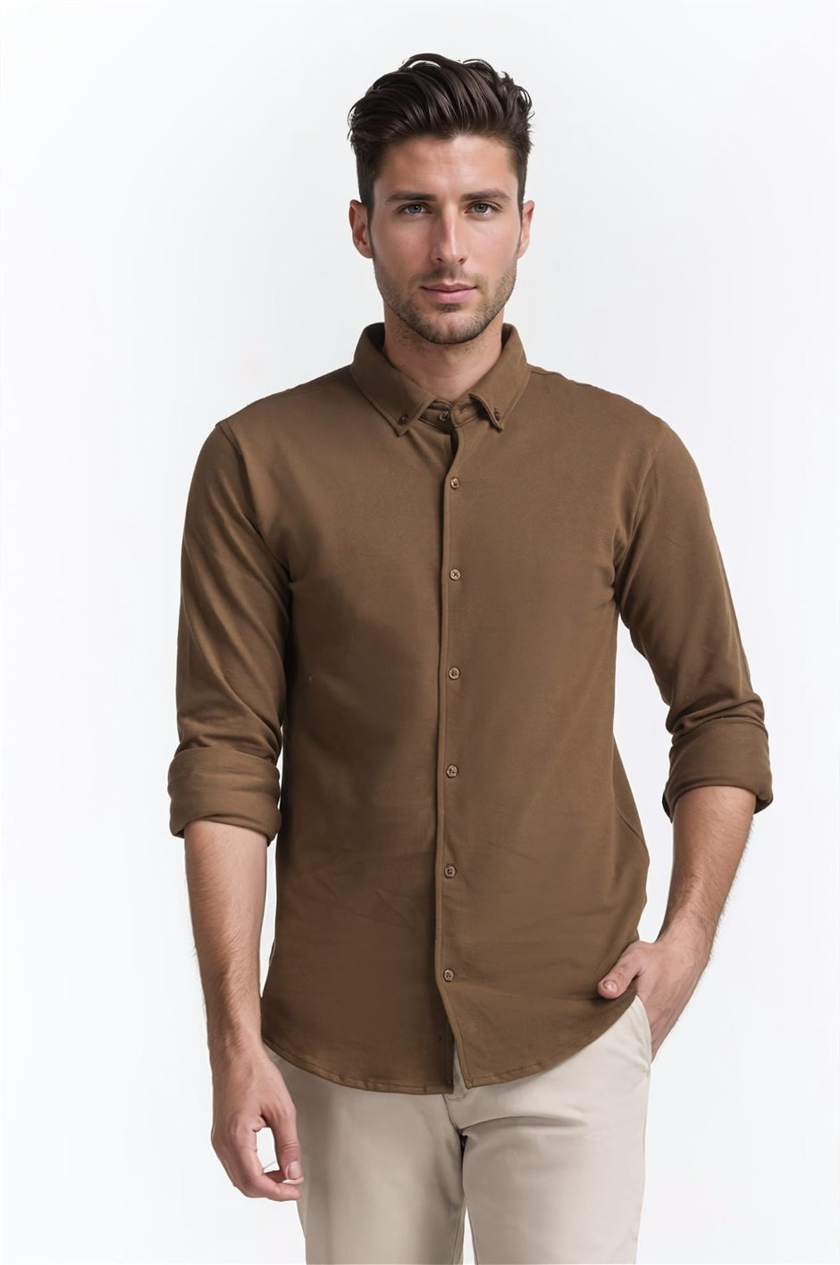 Polo Collar Shirt PS-FSHN24-249