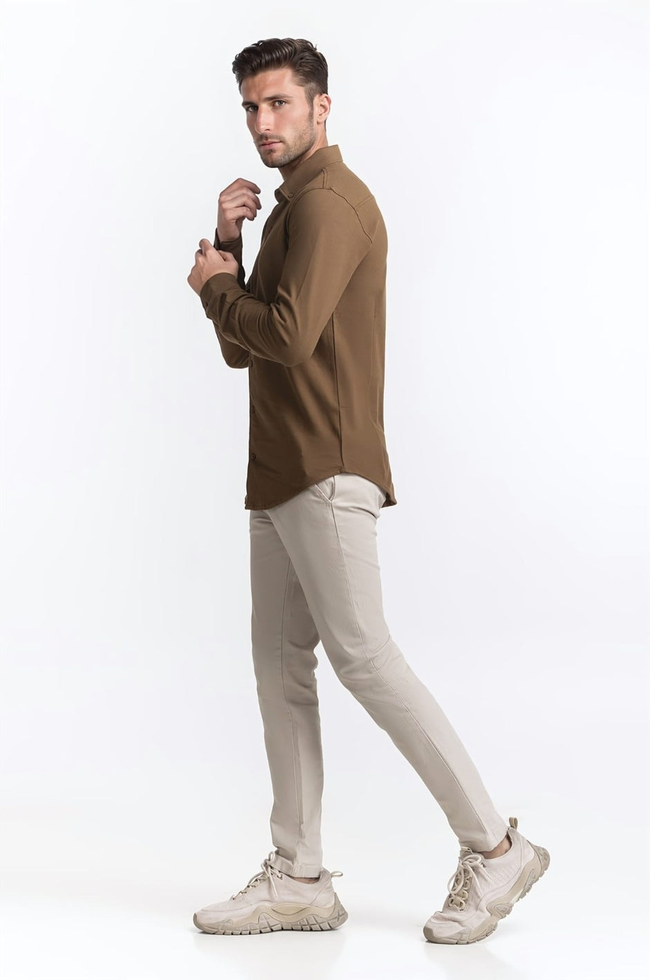 Polo Collar Shirt PS-FSHN24-249