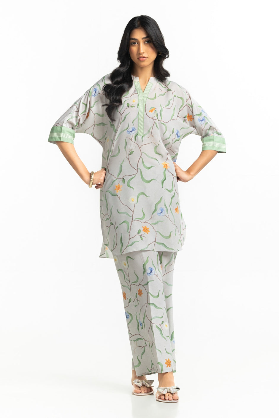 Poly Cambric Printed Co-Ord Set
