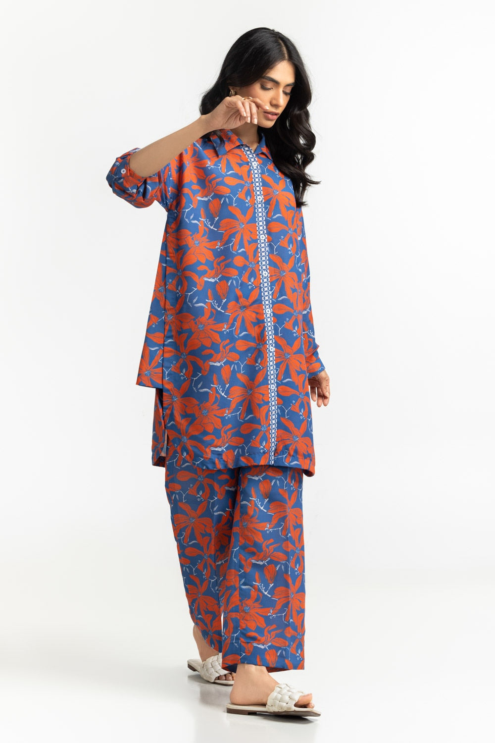 Poly Cambric Printed Co-Ord Set IPST-44509