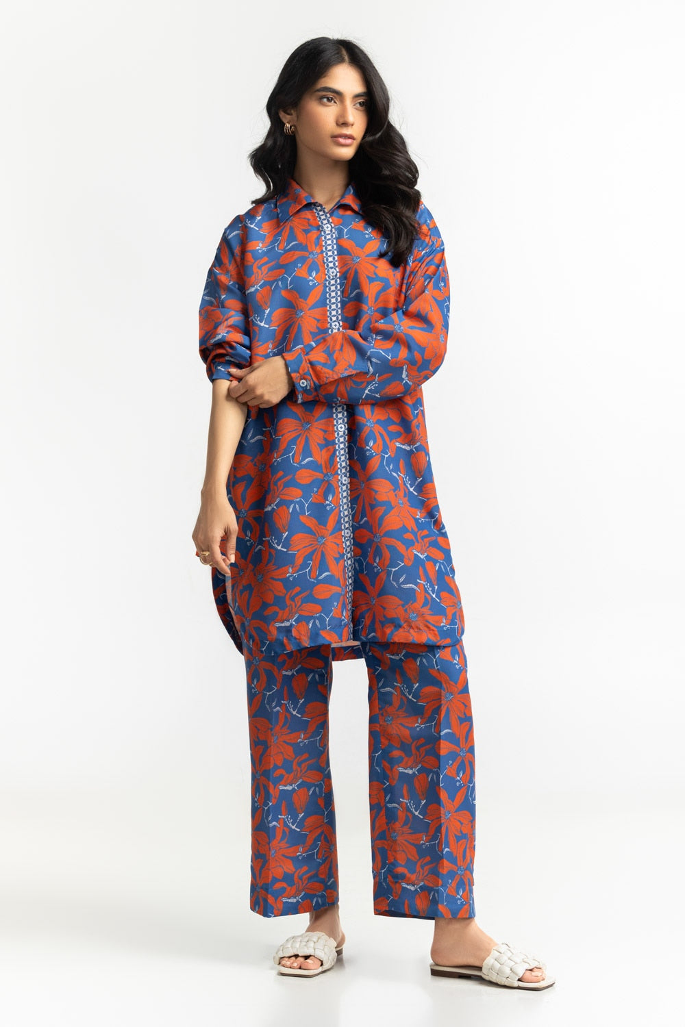 Poly Cambric Printed Co-Ord Set IPST-44509