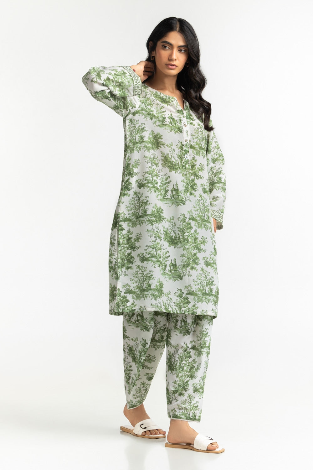 Poly Cambric Printed Co-Ord Set IPST-44510