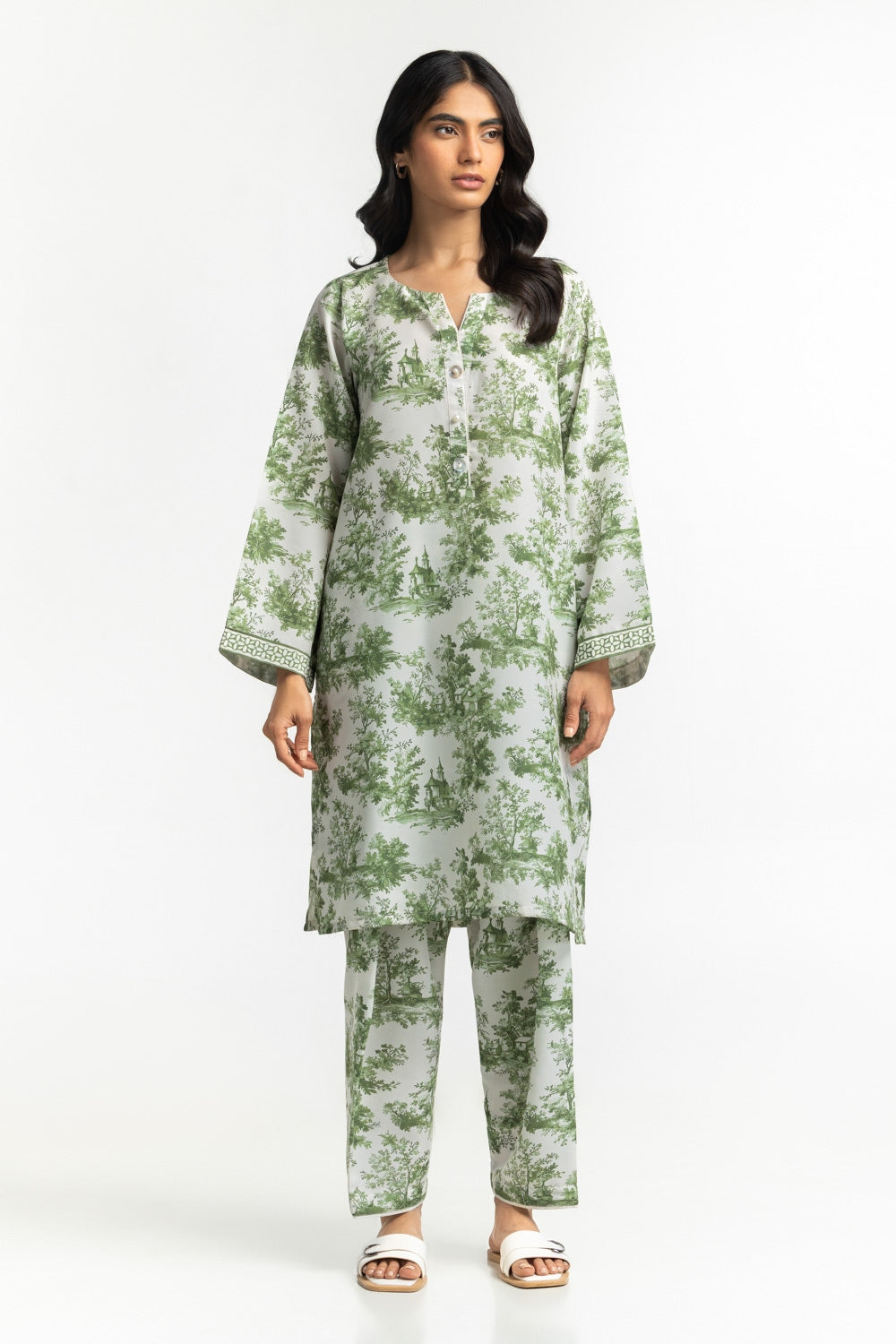 Poly Cambric Printed Co-Ord Set IPST-44510