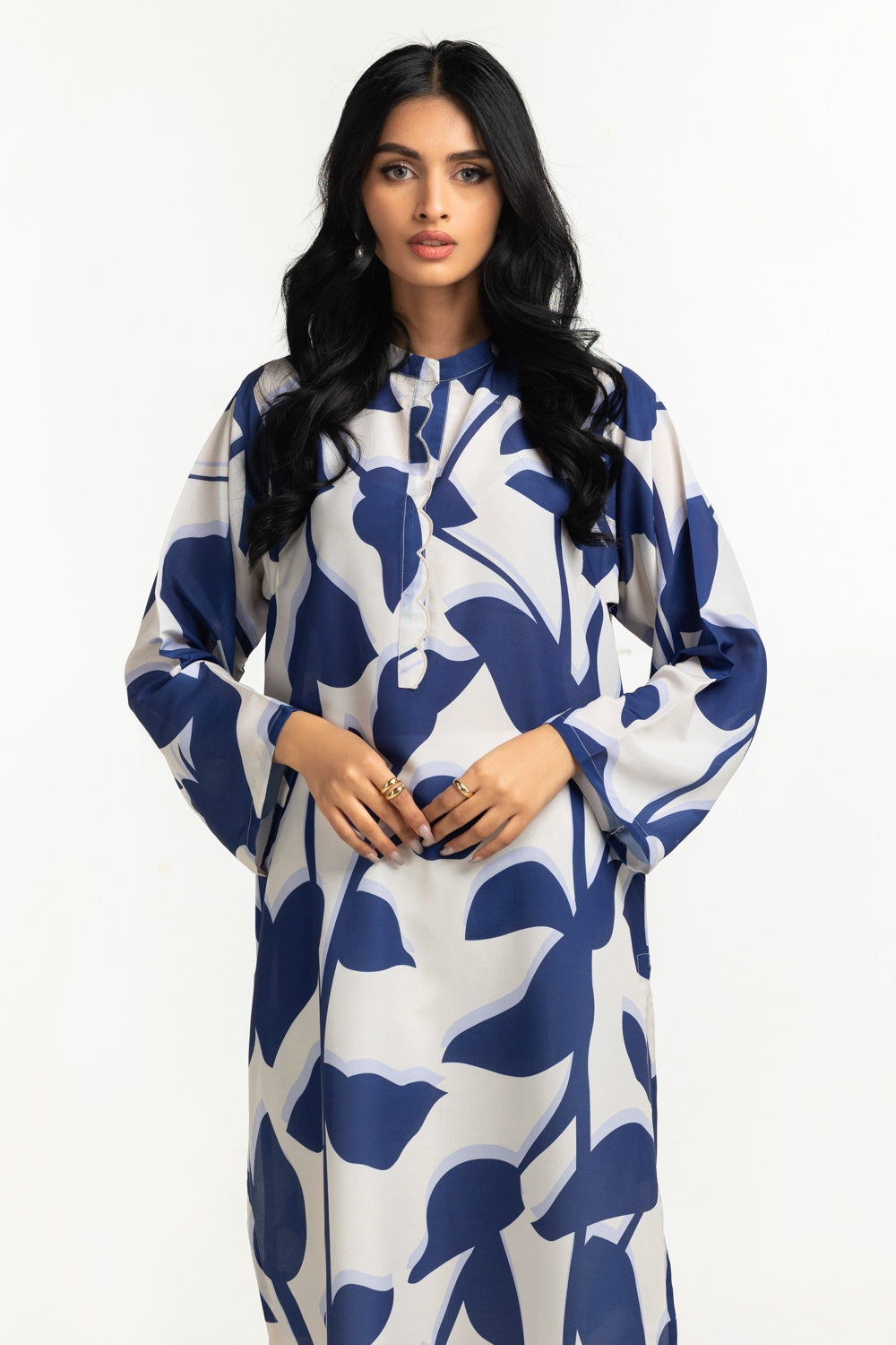 Poly Cambric Printed Shirt