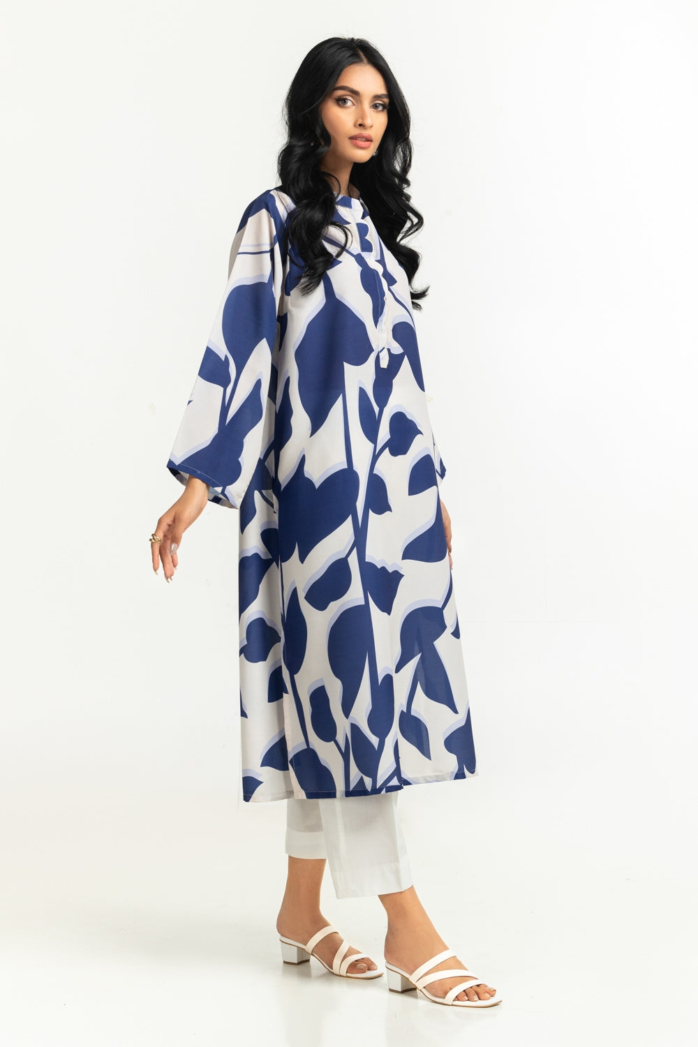 Poly Cambric Printed Shirt