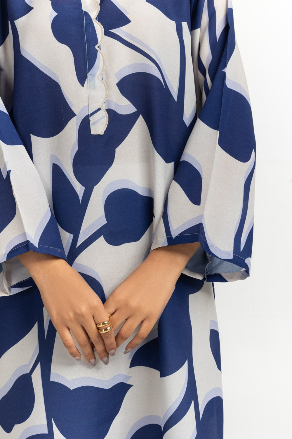 Poly Cambric Printed Shirt