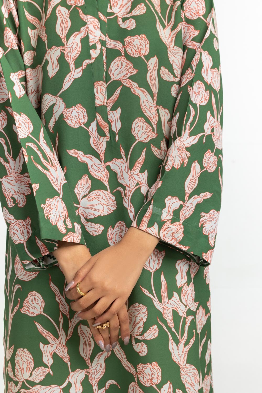 poly-cambric Printed Shirt IPS-44499