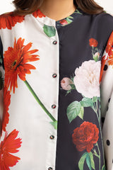 poly-cambric Printed Shirt IPS-44676