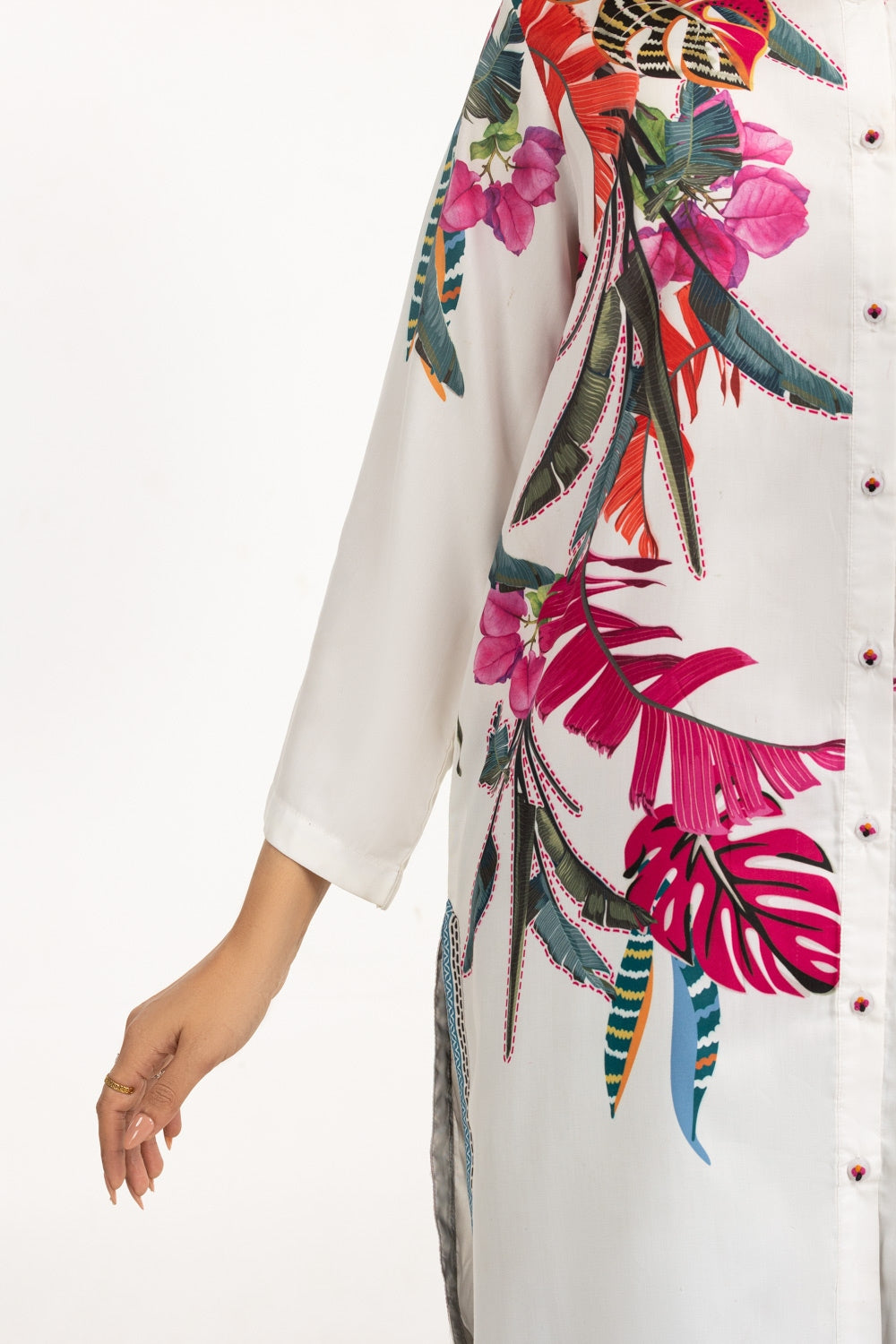 poly-cambric Printed Shirt IPS-44798