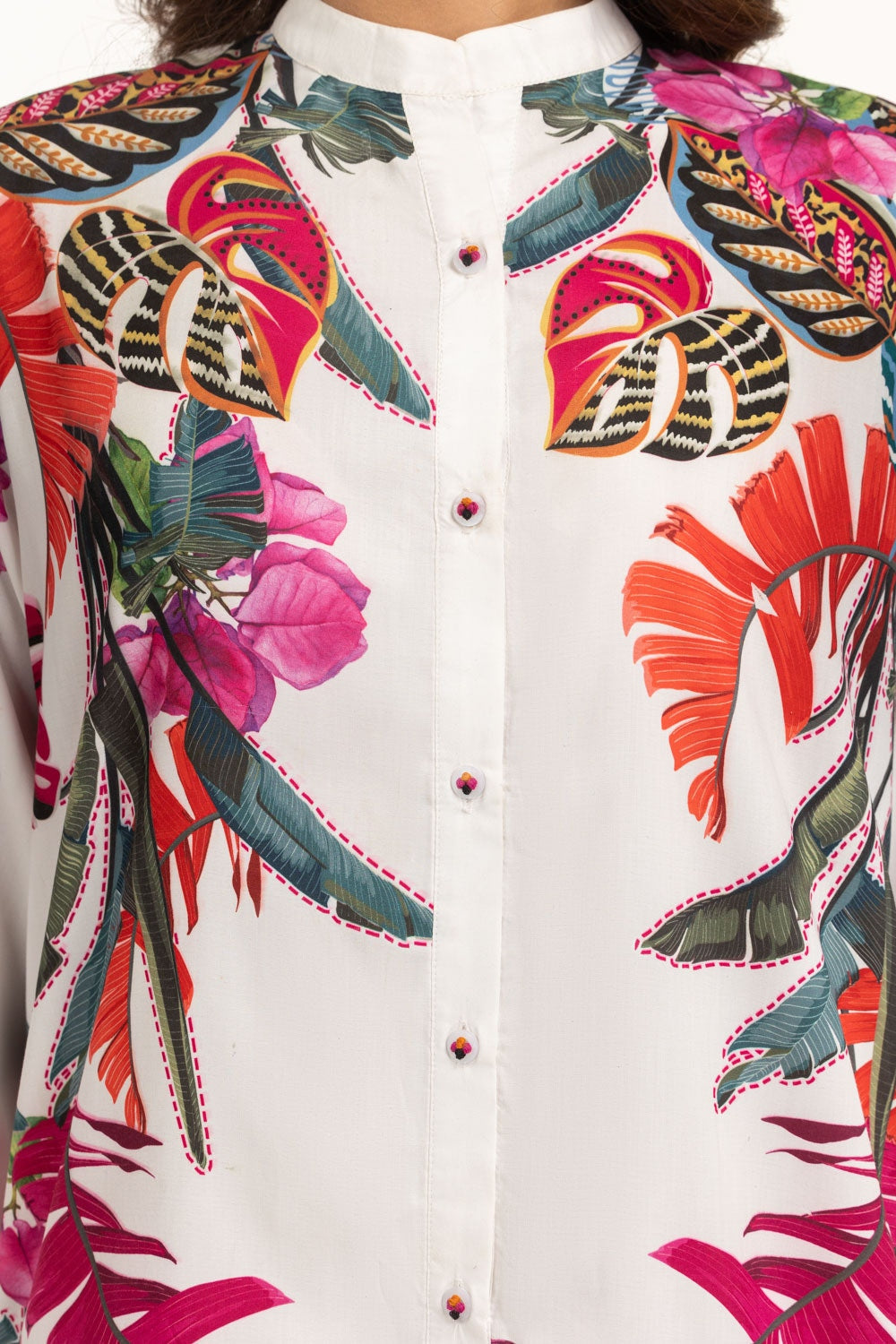 poly-cambric Printed Shirt IPS-44798