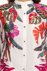 poly-cambric Printed Shirt IPS-44798