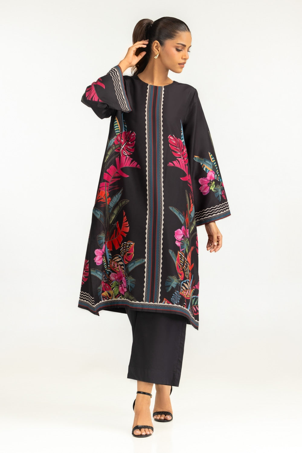 poly-cambric Printed Shirt IPS-44799