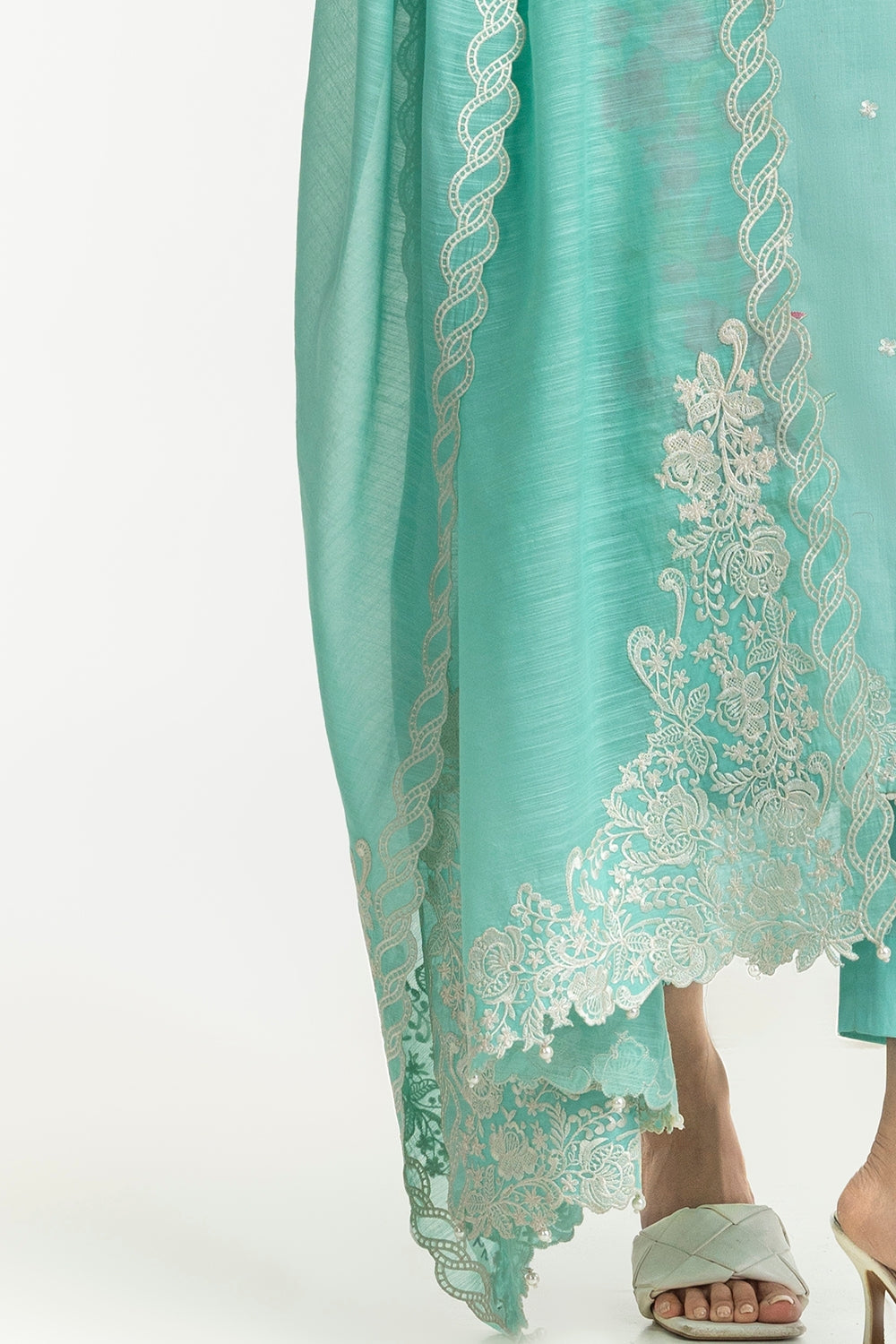 Poly Munar Embroidered Dupatta IPD-44630