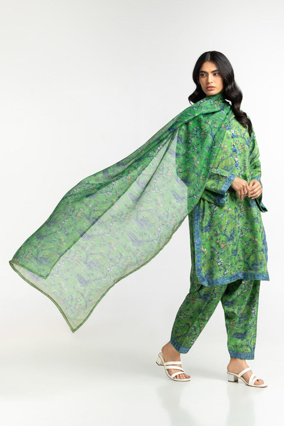 Poly Munar Printed Dupatta IPD-44568
