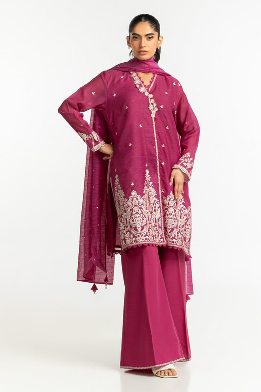 Poly Net Burnout Dupatta IPD-44650