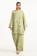 Poly Slub Embroidered Co-Ord Set IPST-44360