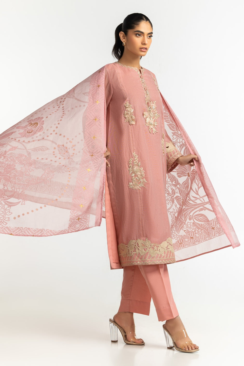 Polyester Zari Stripes Dupatta