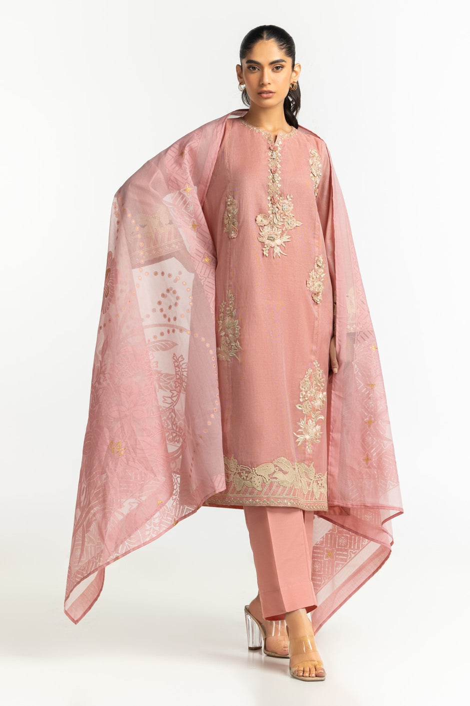 Polyester Zari Stripes Dupatta