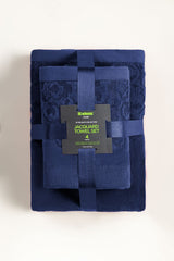 Poseidon Jacquard Dyed Towel 4Pcs Set