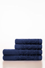 Poseidon Jacquard Dyed Towel 4Pcs Set