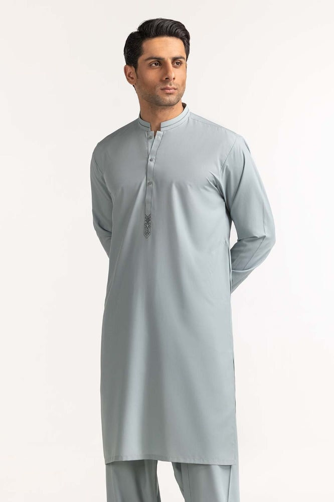 Powder Blue Embroidered Suit SK-E24-020