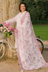3 Piece Unstitched Printed Lawn Suit with Printed Chiffon Dupatta BM-52031