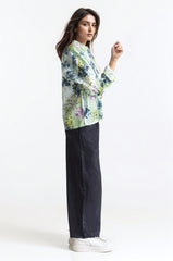 Printed-Collar Button Down Shirt WM-CS-SS24-028