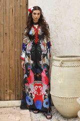1 Piece Unstitched Cotton Silk Kaftan KFN-52002