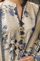 3 Piece Unstitched Printed Khaddar Suit K-52023