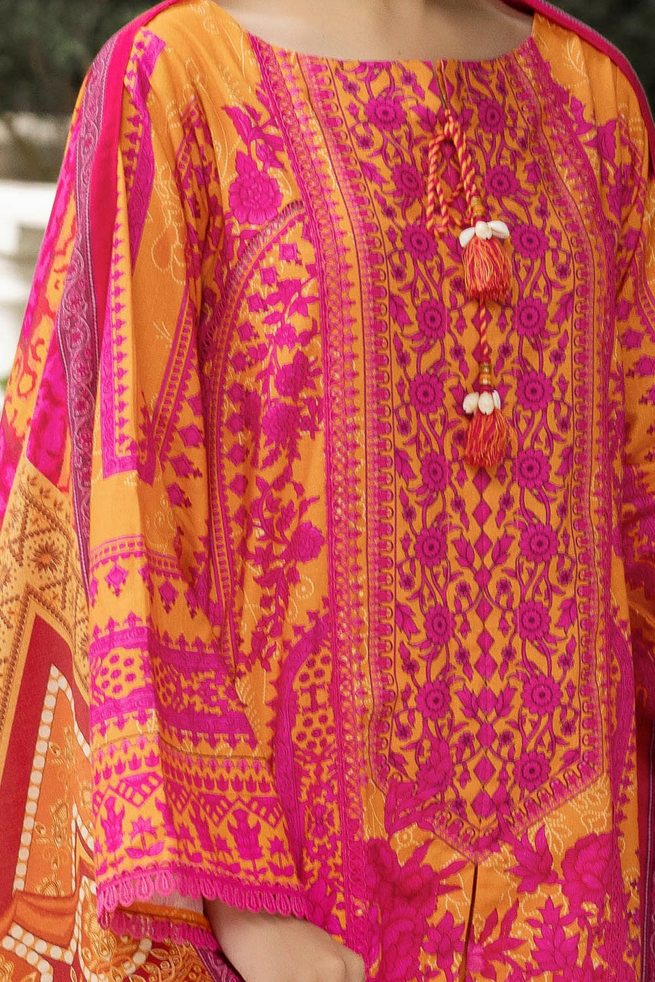 3 Piece Unstitched Printed Khaddar Suit K-52025