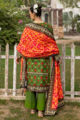 3 Piece Unstitched Printed Khaddar Suit K-52027