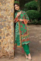 3 Piece Unstitched Printed Khaddar Suit K-52032
