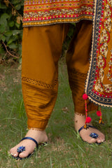 3 Piece Unstitched Printed Khaddar Suit K-52036