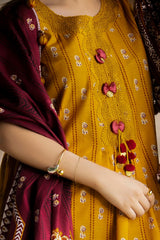 3 Piece Unstitched Printed Khaddar Suit K-52050