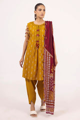3 Piece Unstitched Printed Khaddar Suit K-52050