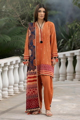 3 Piece Unstitched Printed Khaddar Suit K-52038