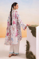 3 Piece Unstitched Schiffli Embroidered Lawn Suit with Printed Lawn Dupatta CL-52376