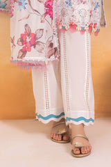 3 Piece Unstitched Schiffli Embroidered Lawn Suit with Printed Lawn Dupatta CL-52376