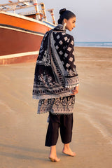 3 Piece Unstitched Embroidered Printed Lawn Suit B-52016