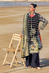 3 Piece Unstitched Embroidered Printed Lawn Suit CL-42329