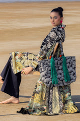 3 Piece Unstitched Embroidered Printed Lawn Suit CL-42329