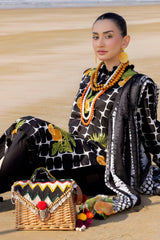 3 Piece Unstitched Embroidered Printed Lawn Suit CL-42331