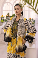 3 Piece Unstitched Embroidered Printed Lawn Suit with Printed Lawn Dupatta CL-52316