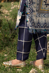 3 Piece Unstitched Embroidered Printed Lawn Suit with Printed Lawn Dupatta CL-52558