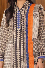 3 Piece Unstitched Printed Lawn Suit SD-52055