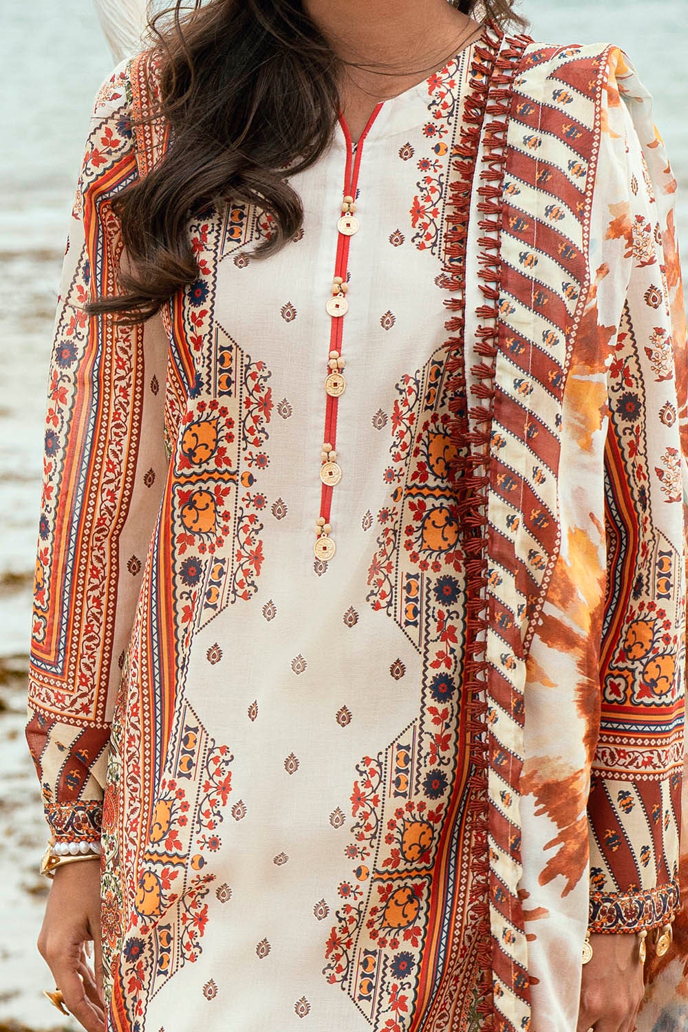 3 Piece Unstitched Printed Lawn Suit SD-52074