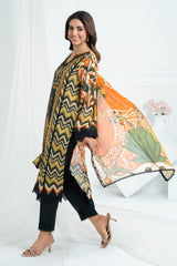 3 Piece Unstitched Printed Lawn Suit SD-52075